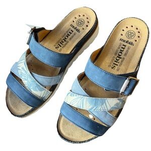 Mephisto Touria Denim Blue Bucksoft Mobils Ergonomic EU 39 US Women's 9 B